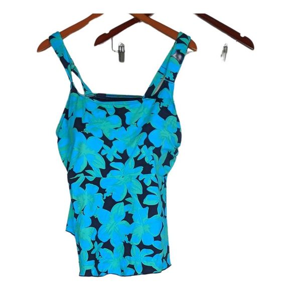 Lands' End Swim Lands End Womens Swimsuit Sz Xl Swim Skirt Bottoms Blue A46943 Poshmark